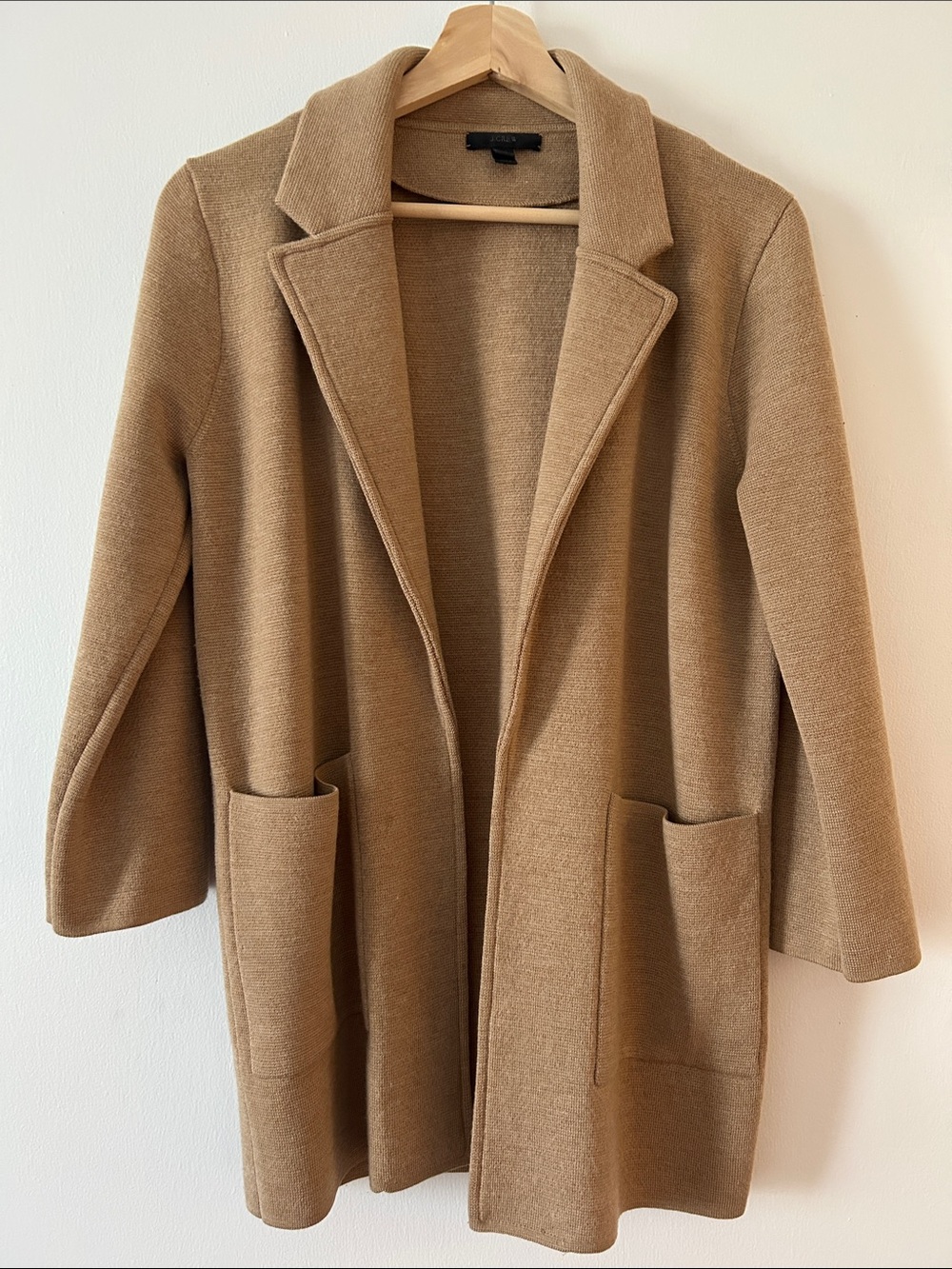 J. Crew Sophie Open Front Sweater Blazer - Camel - Size XS